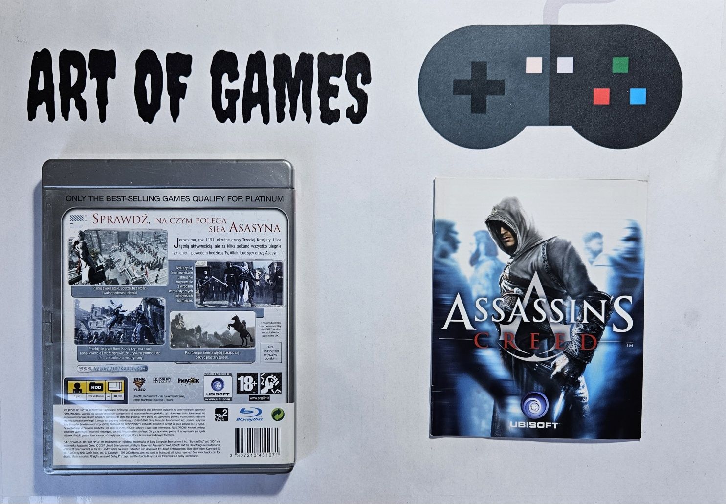 Assassin's Creed PL Dubbing Polska Wersja Ps3 Playstation 3 Pierwsza