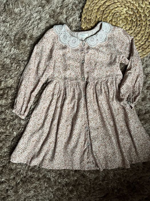 Сукня для дівчинки Next рожева в квіти 110 см, 4-5