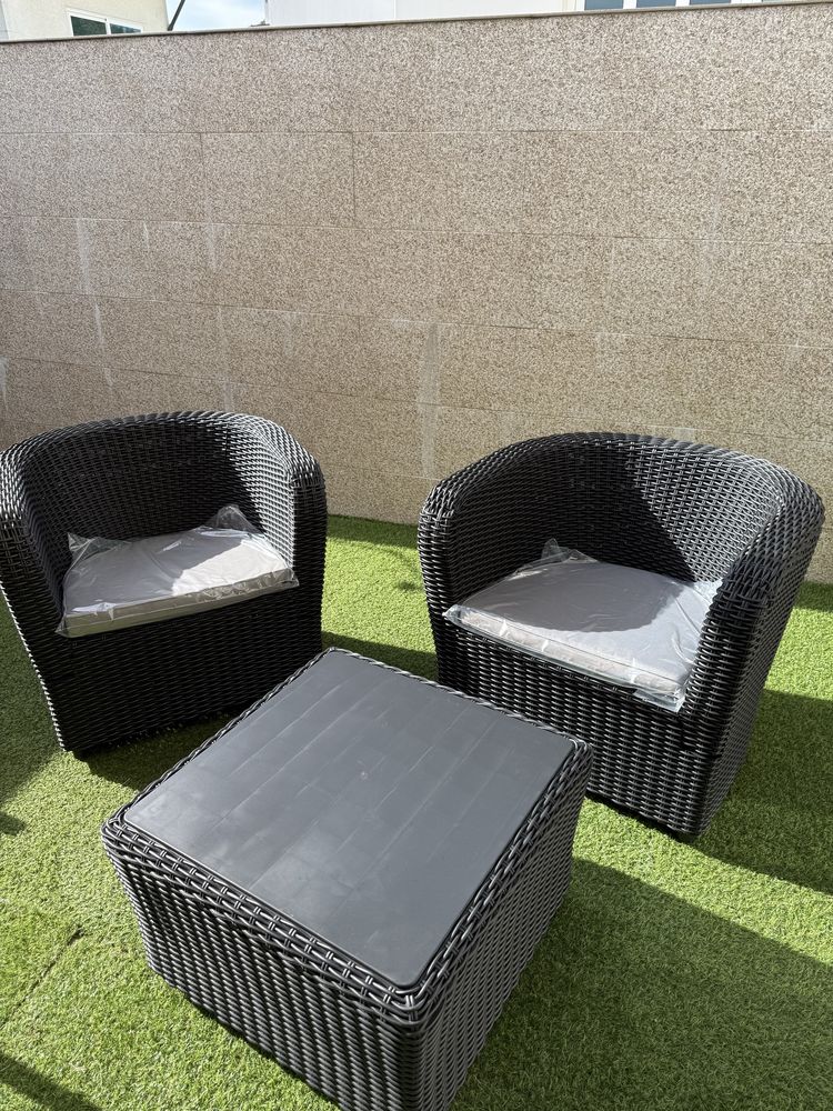 Conjunto de mobilia jardim novo