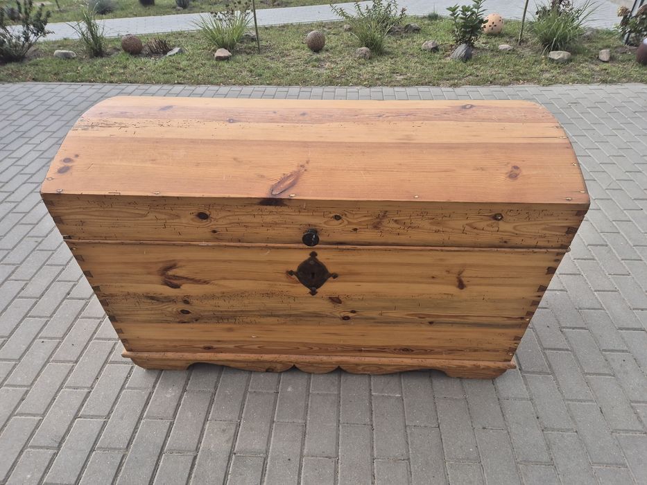 Stary kufer skrzynia TRANSPORT