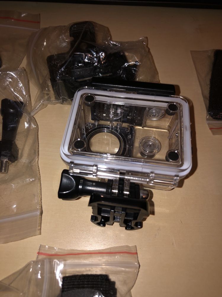 Camara submersivel a prova de agua com acessorios