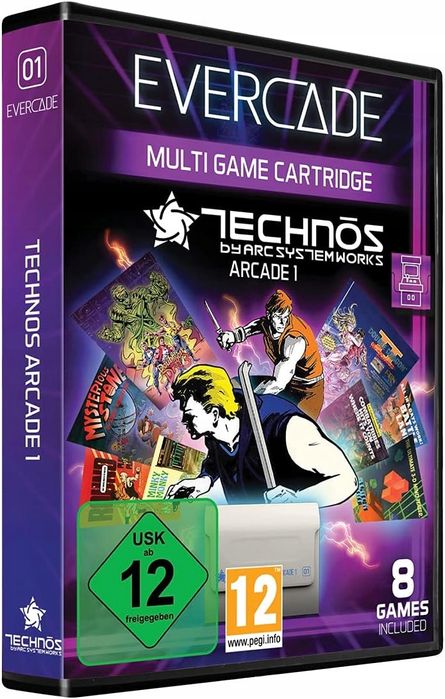 blaze evercade technos arcade 1 kartridż z klasycznymi grami retro