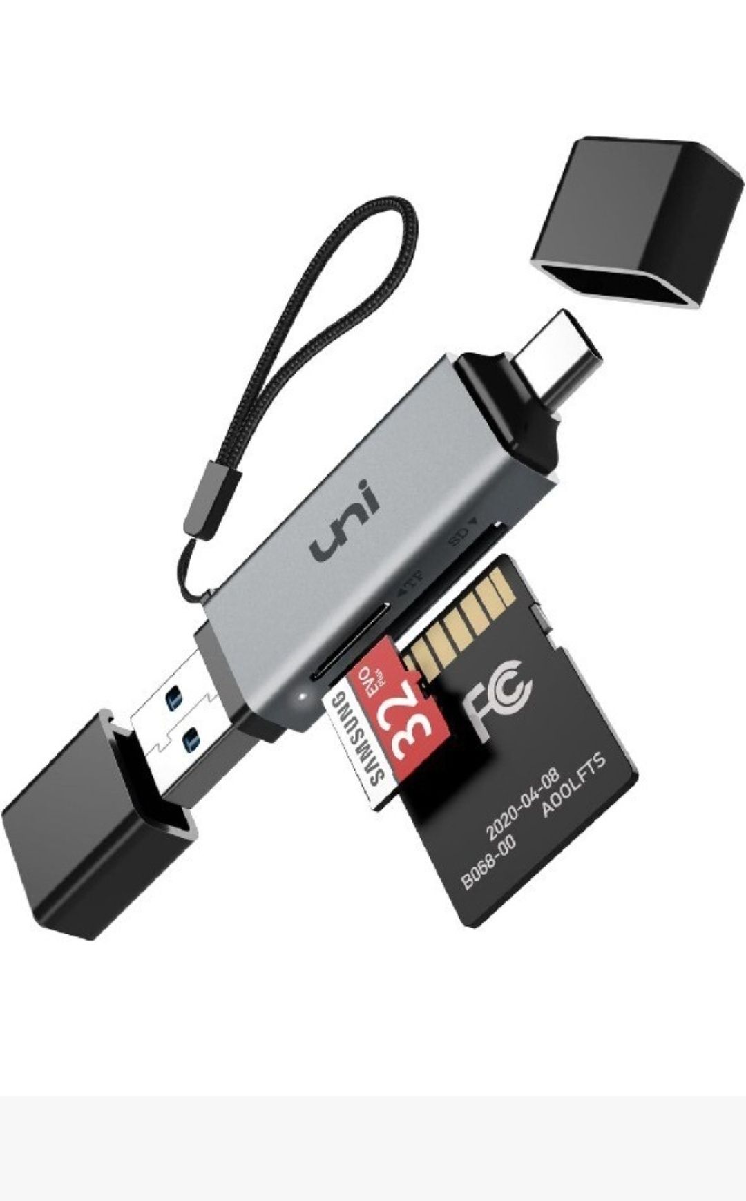 Uni czytnik kart sd microSD USB 3.0 USB-C