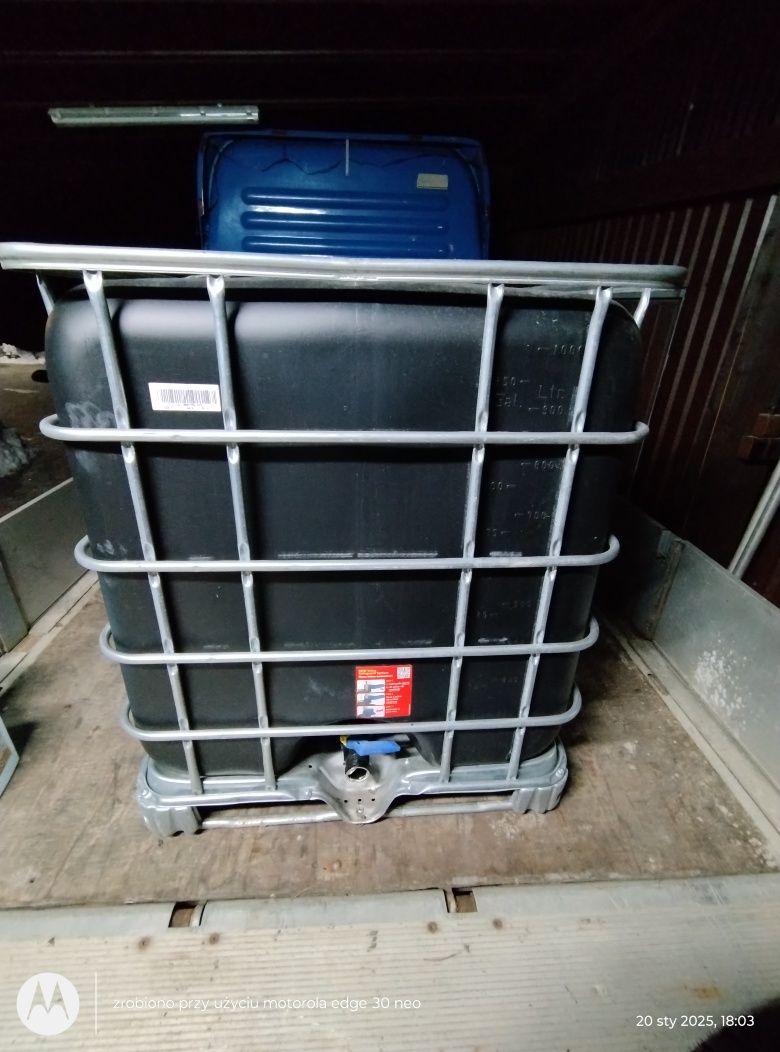 Zbiornik 1000L IBC mauzer mauser mauzery mausery deszczówkę transport