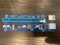 Новый райзер PCI-E 1x to 16x VER 006C (USB + SATA/MOLEX)