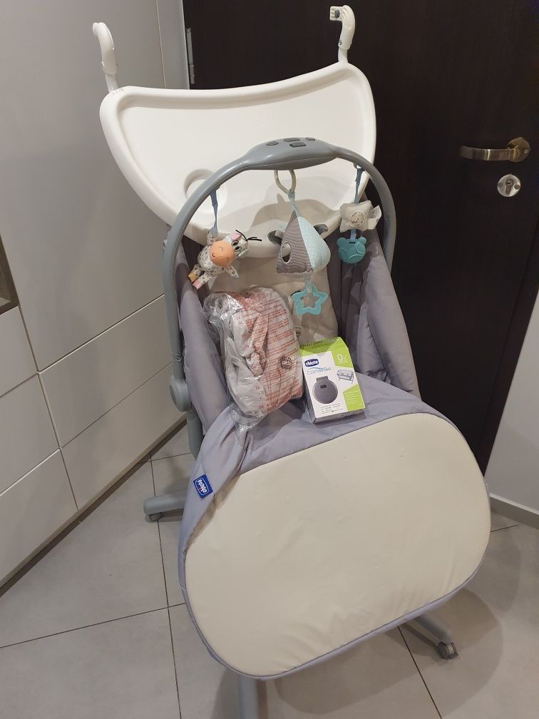 Chicco BABY HUG 4W1 | ŁÓŻECZKO DZIECIĘCE + dodatkowe akcesoria.