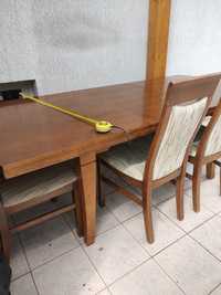 Stół drewniany dębowy  160x90