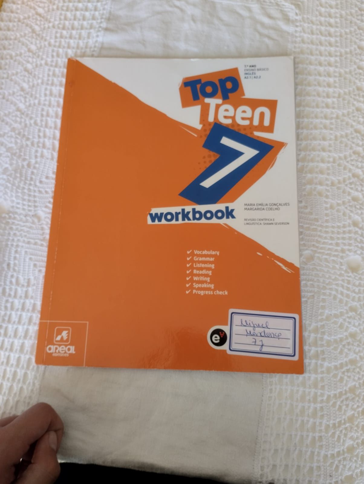 Livro de fichas de inglês