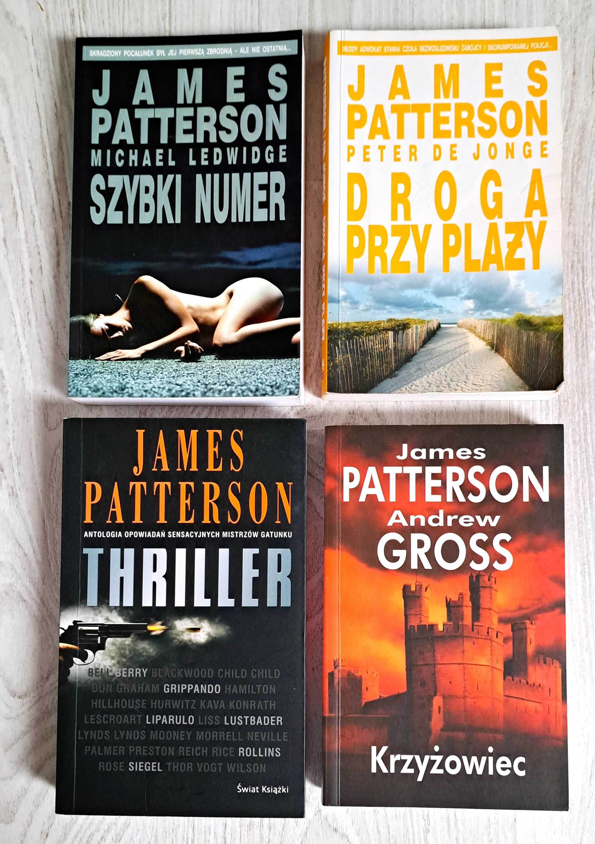 4x James Patterson Thriller Krzyżowiec Szybki numer Droga przy plaży