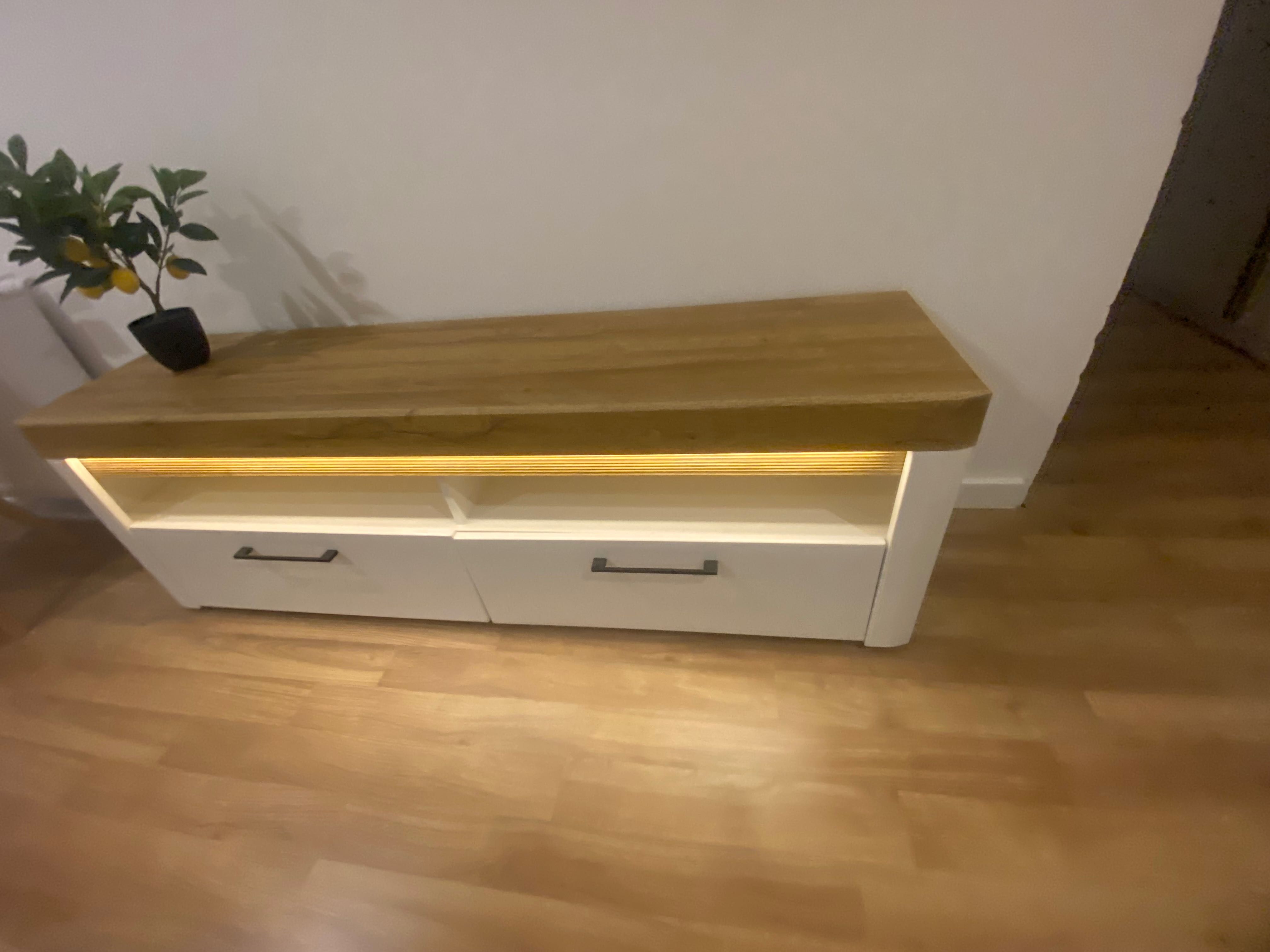 Szafka rtv biała polysk