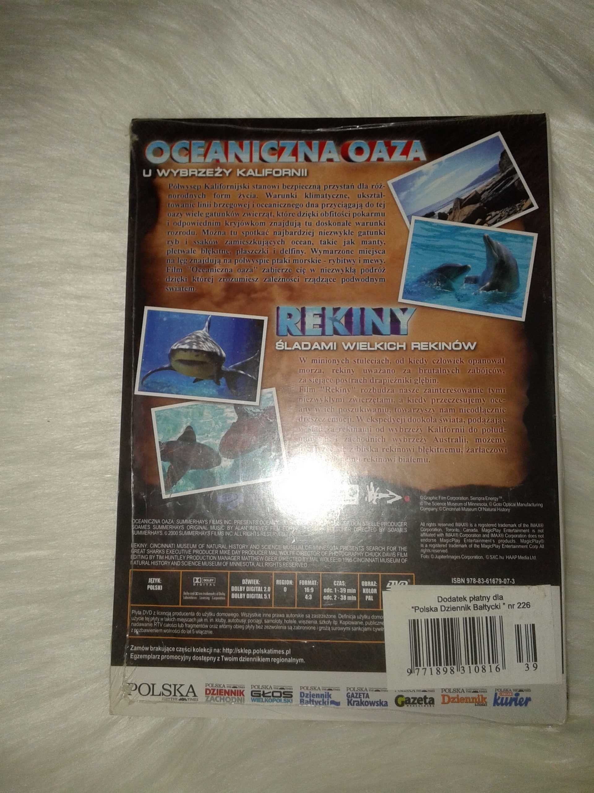 Rekiny oceaniczna oaza - film DVD/ nowy zafoliowany