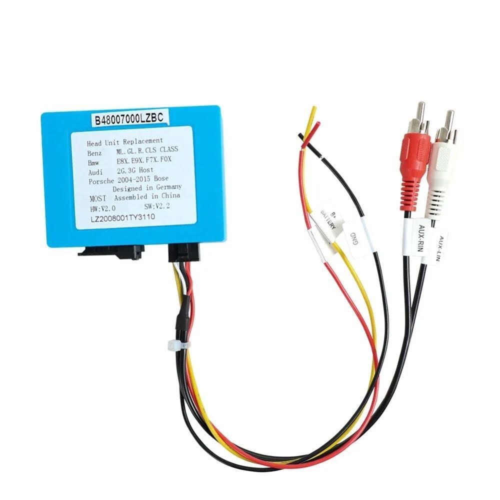 Caixa de decodificador de fibra ótica * Mercedes Benz e Porsche