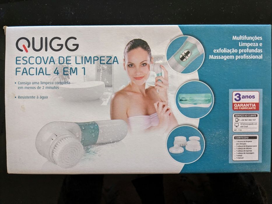 Escova Limpeza Facial Quigg - Novo!