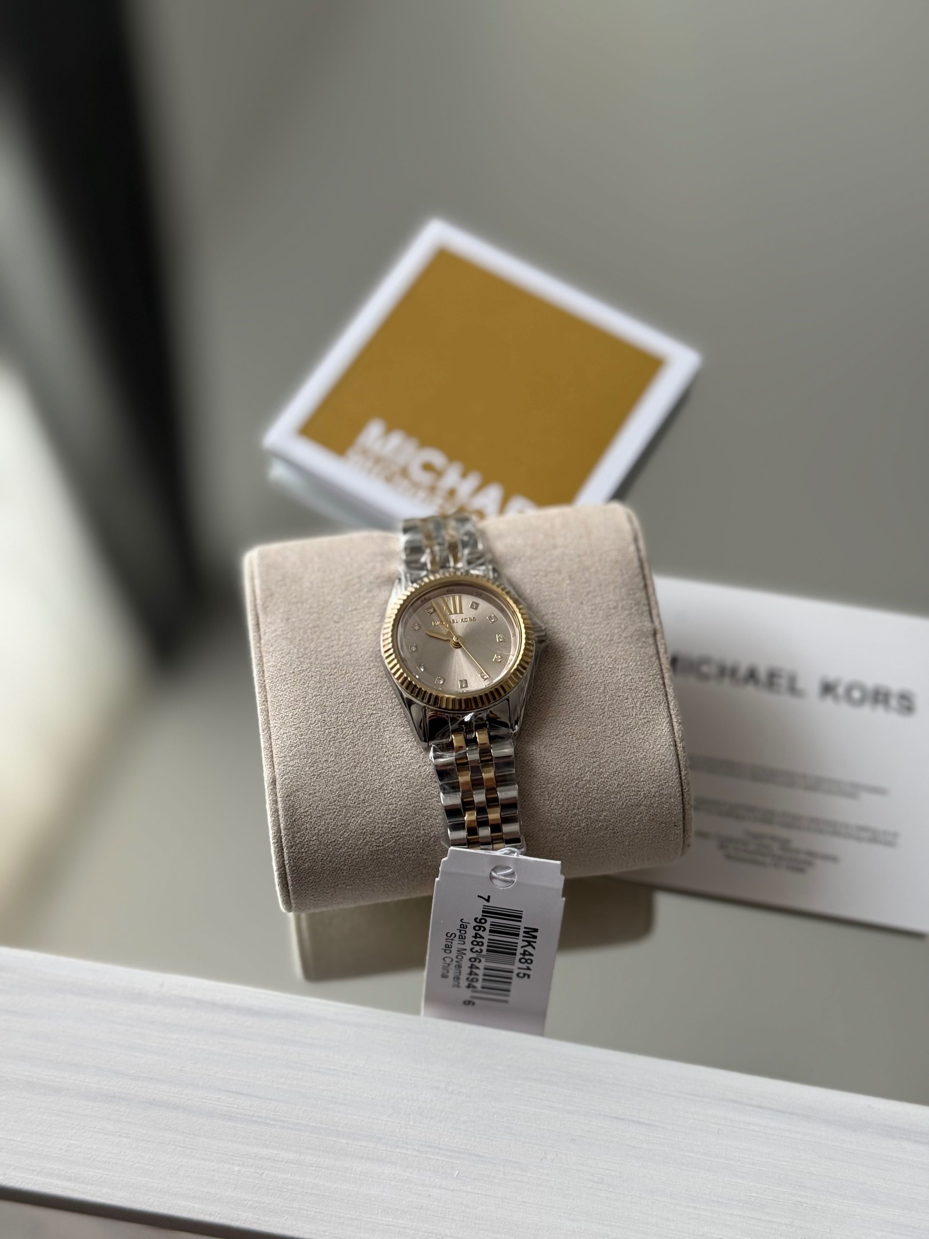 Годинник жіночий срібно золотий Michael Kors MK4815 женские часы