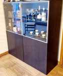 Vitrine Louceiro móvel L:120cm, P: 42cm, A:130cm