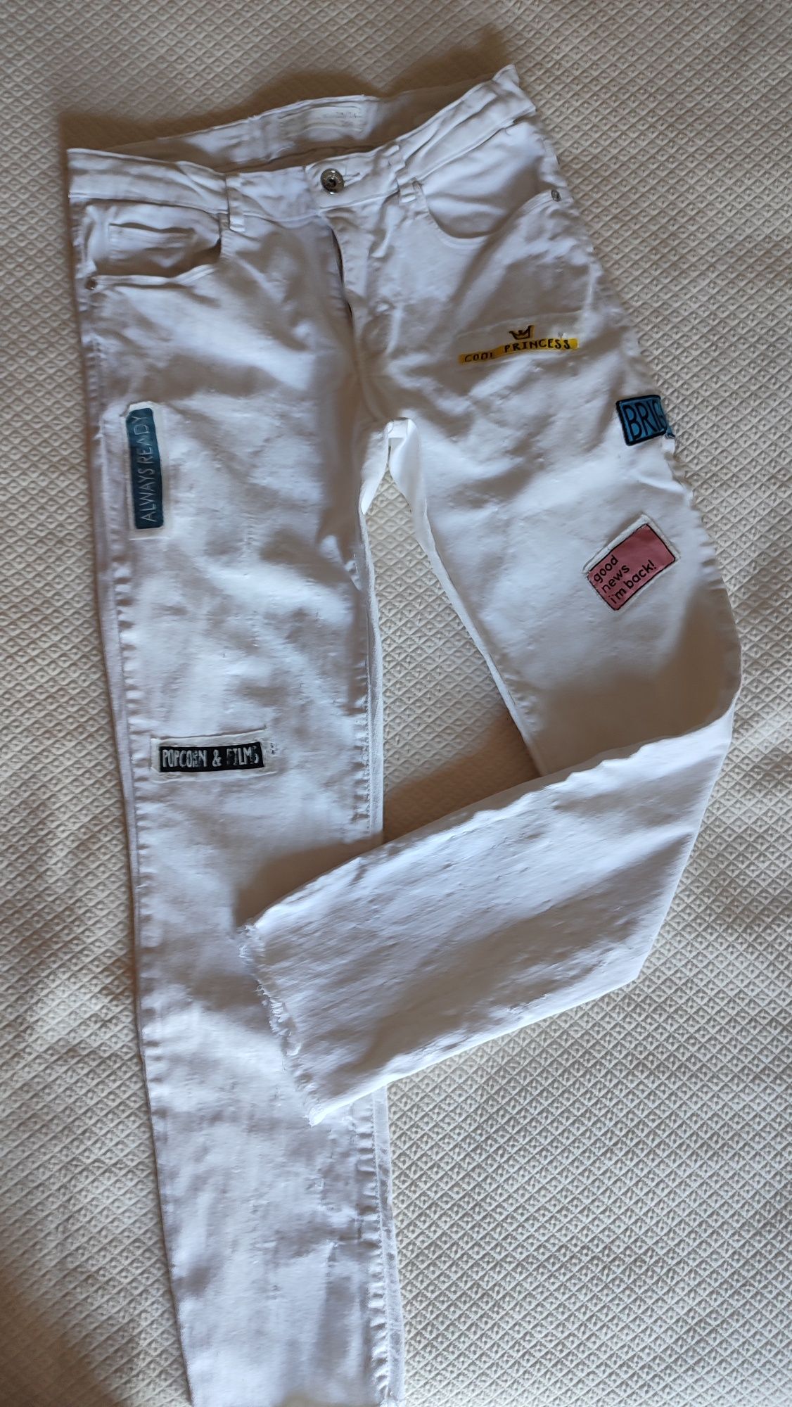 Calça Zara Girls com aplicações