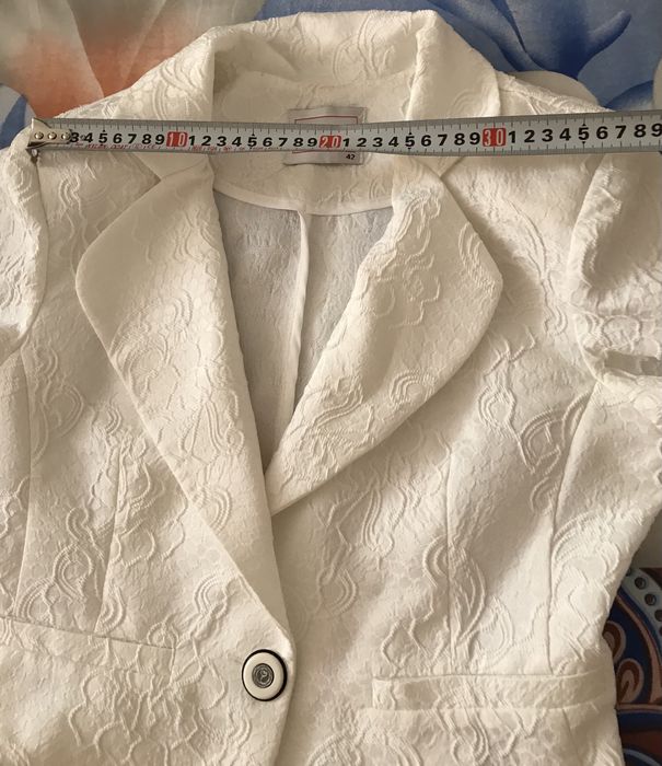 Піджак білий, кофта