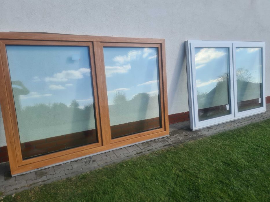 Okna 3 szybowe kolor winchester Duże Nowe