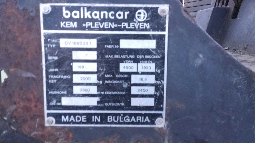 Widlak wózek widłowy linde tojota bułgar 3p