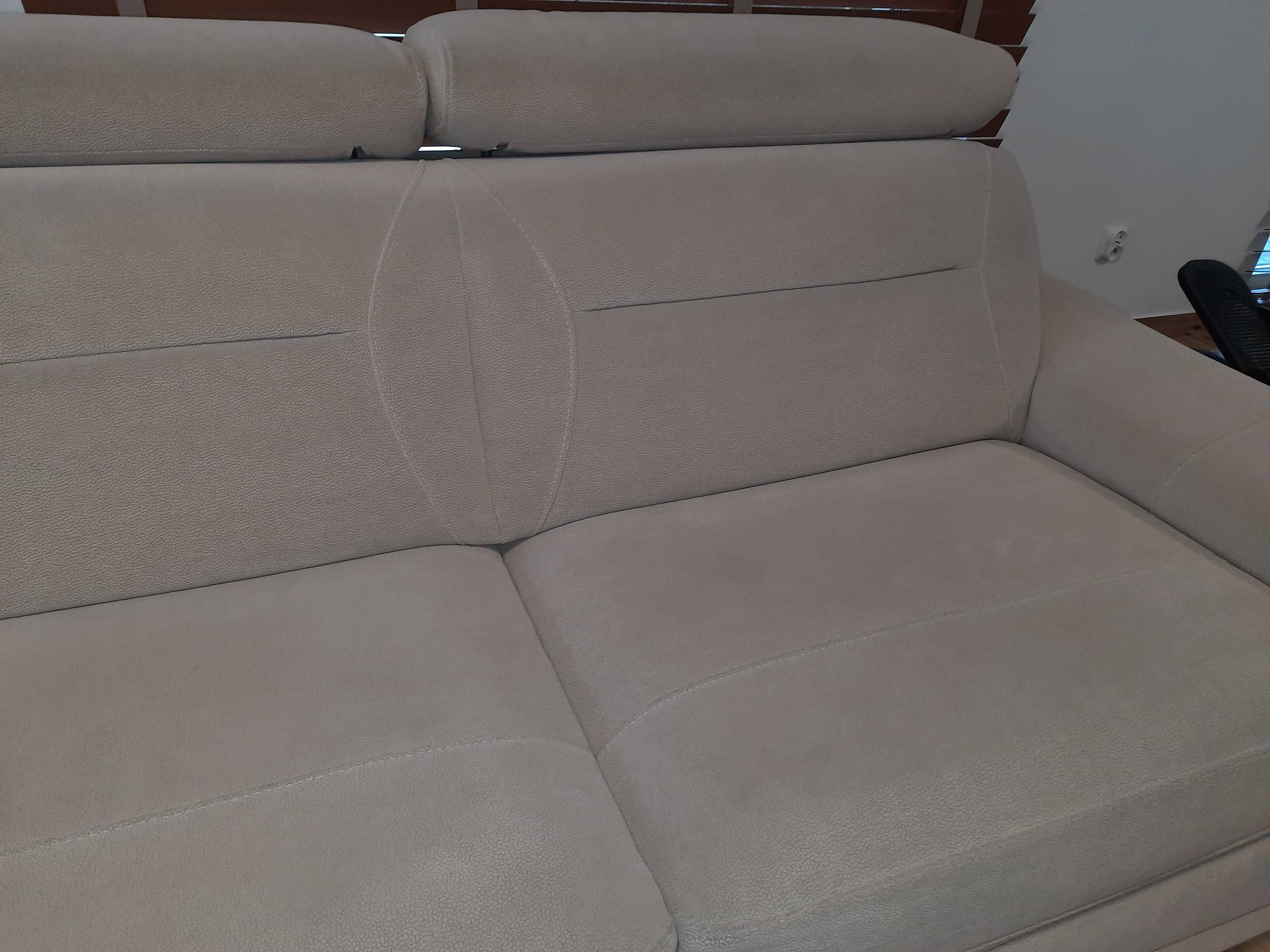 Sofa kanapa  2 osobowa funkcja szuflada tkanina Sahara Soft Sofa Dąb n