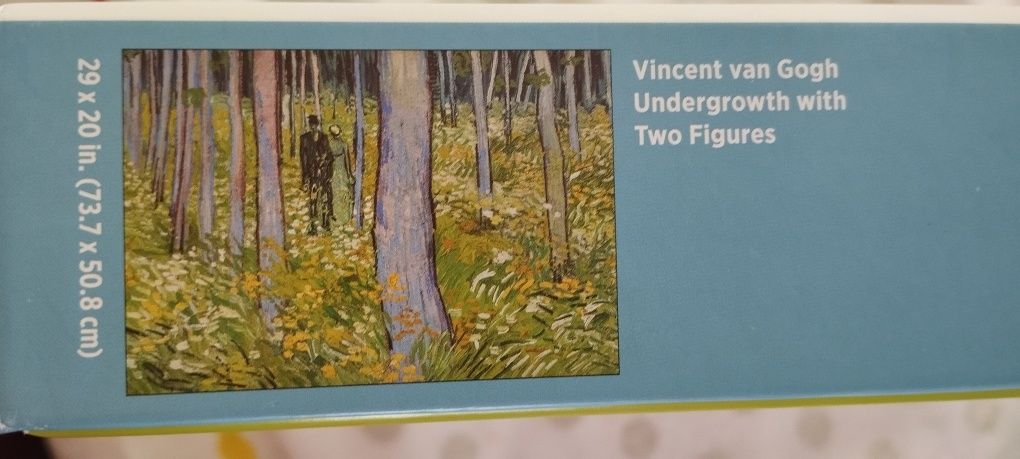 Puzzle Van Gogh: "Vegetação rasteira com duas figuras"