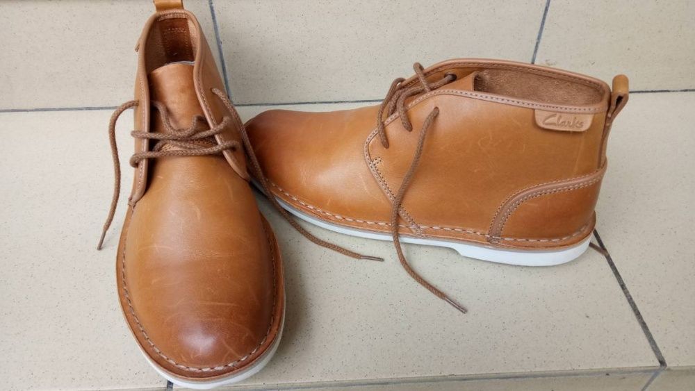 Clarks, натур. шкіра, прошиті, устілка 26, 5-27 см. Розмір UK 7G