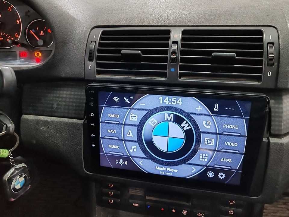 (NOVO) Rádio 2DIN 9" BMW E46 • Android [4+32GB] • 320 318 Serie 3