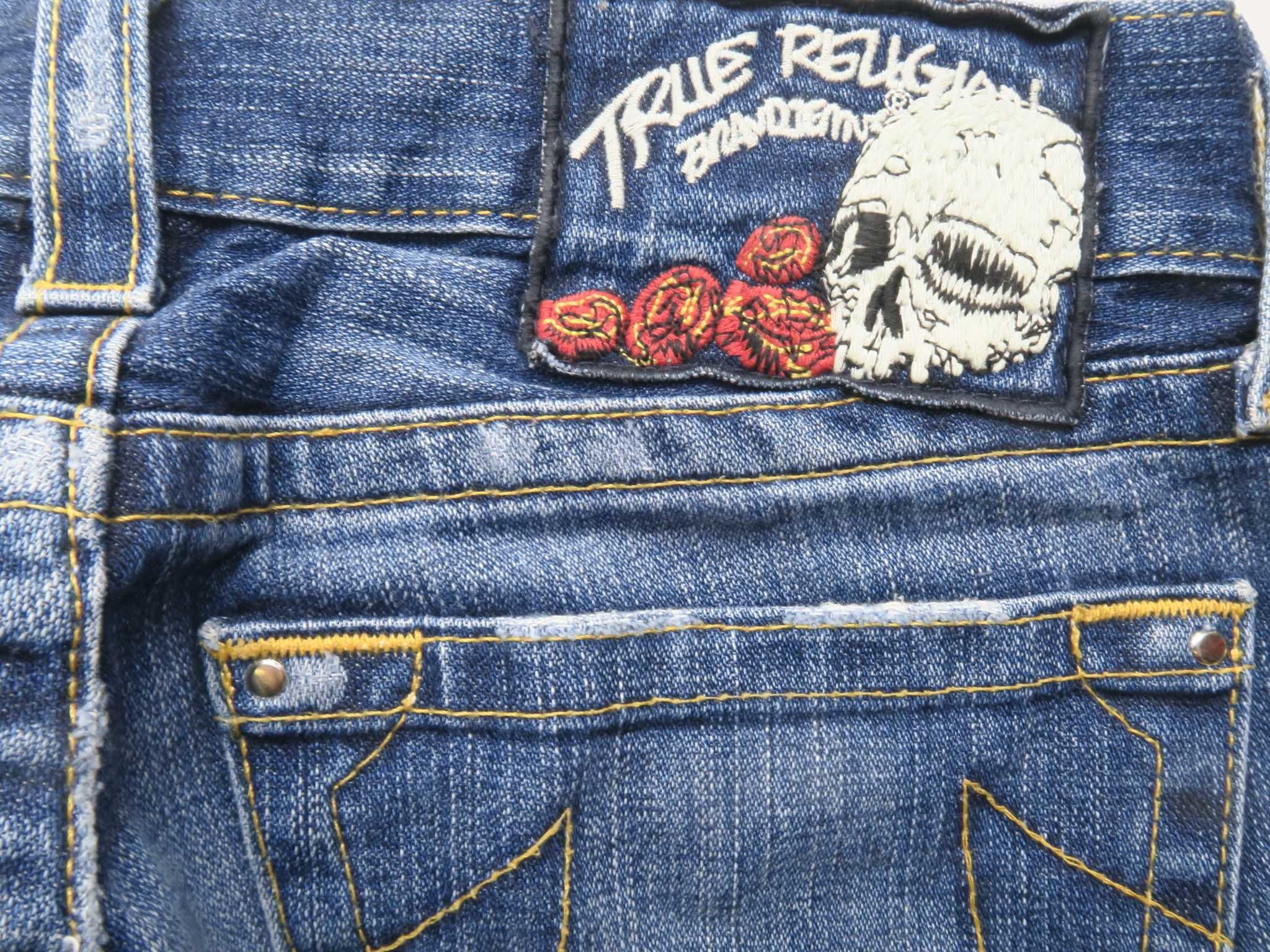 True Religion spodnie jeansy prosta nogawka 31
