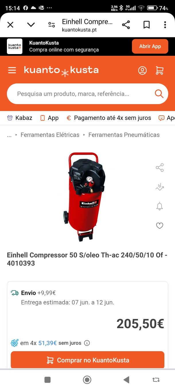 Compressor einheil 50litros