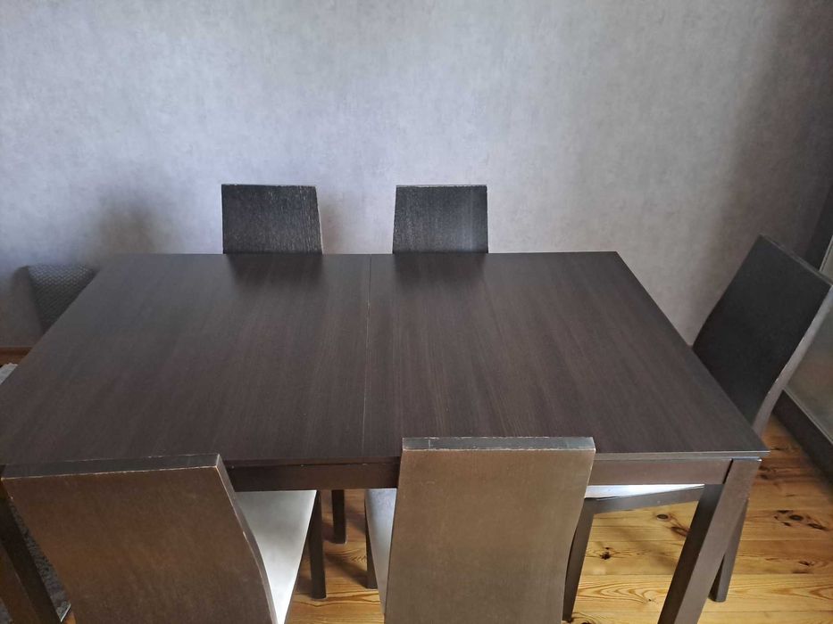 Meble do salonu zestaw ze stołem i 6 krzesłami