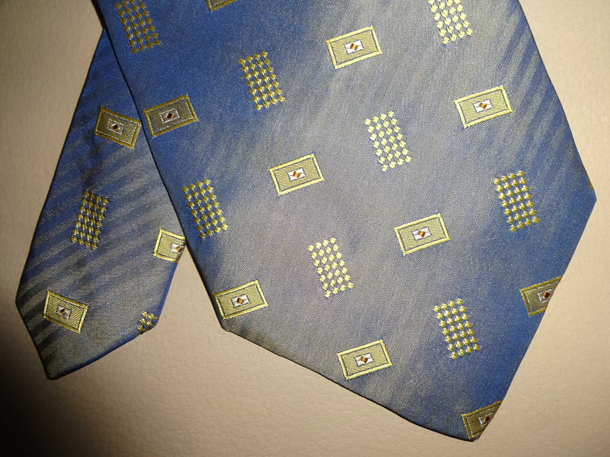 CIRO CITTERIO Pure Silk jedwabny mieniący się krawat LUX idealny stan