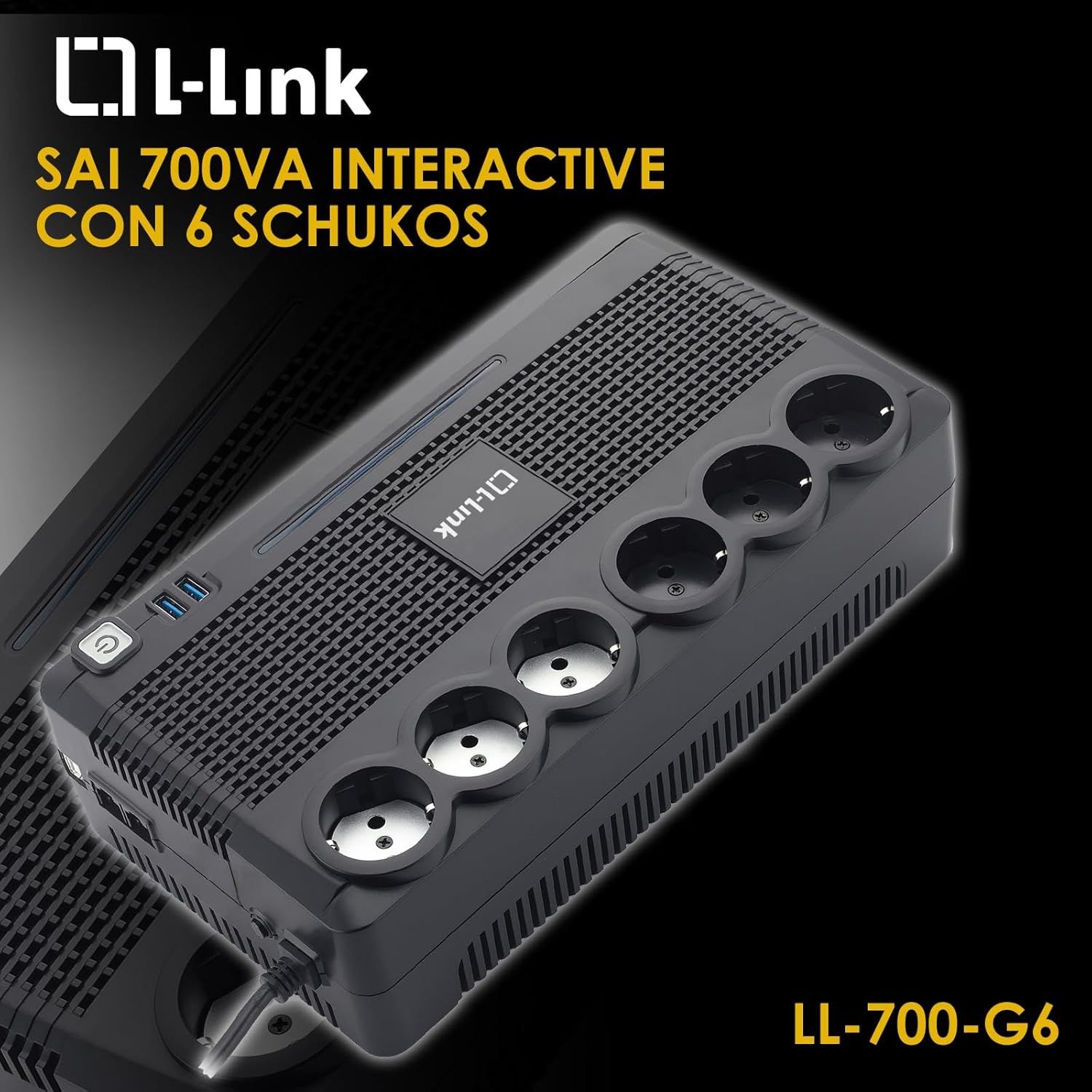 UPS Listwa zasilająca UPS L-Link LL-700-G6 700VA