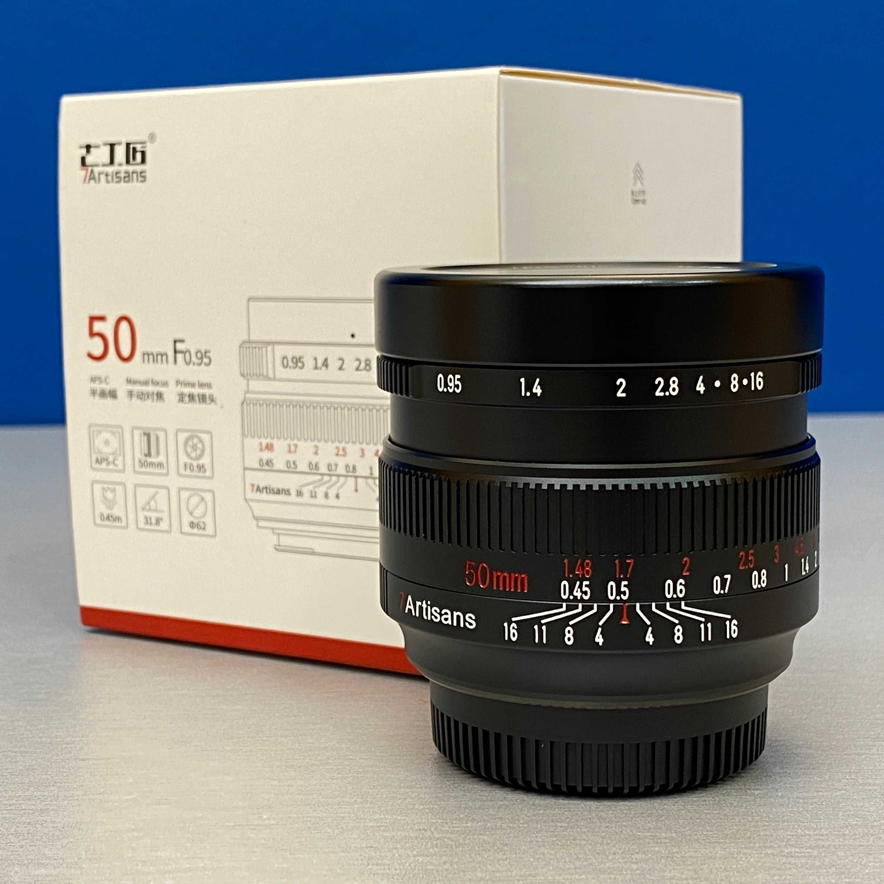 7Artisans 50mm f/0.95 (Micro 4/3) - NOVA - 3 ANOS DE GARANTIA