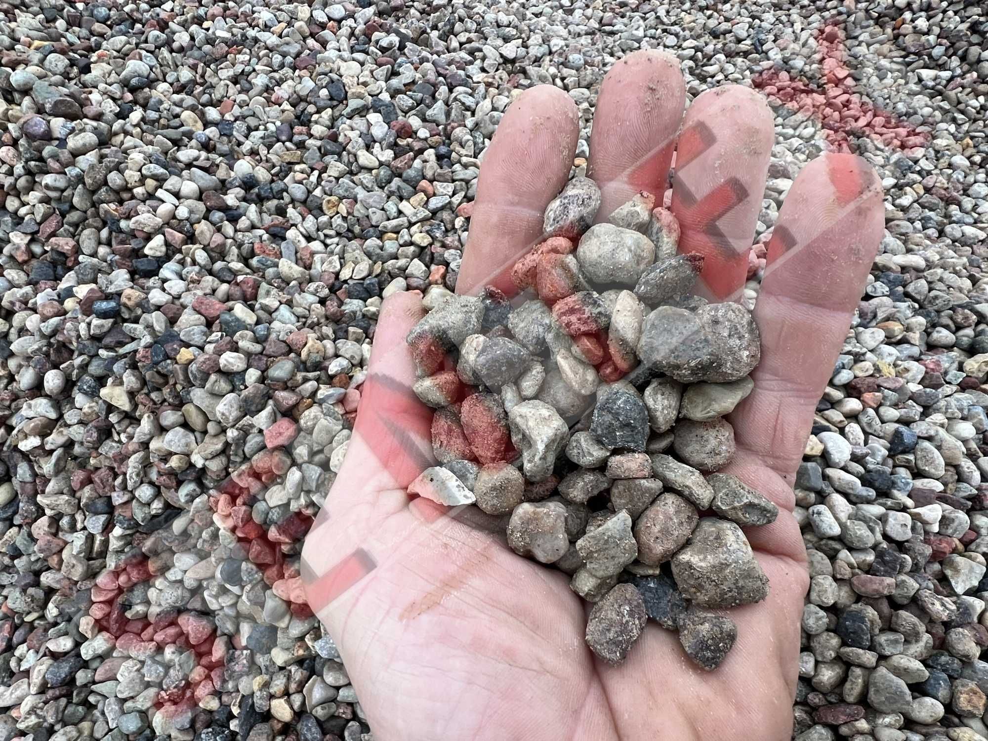 Kamień płukany Grys kruszony kamienny piasek piaski żwir kamyczki