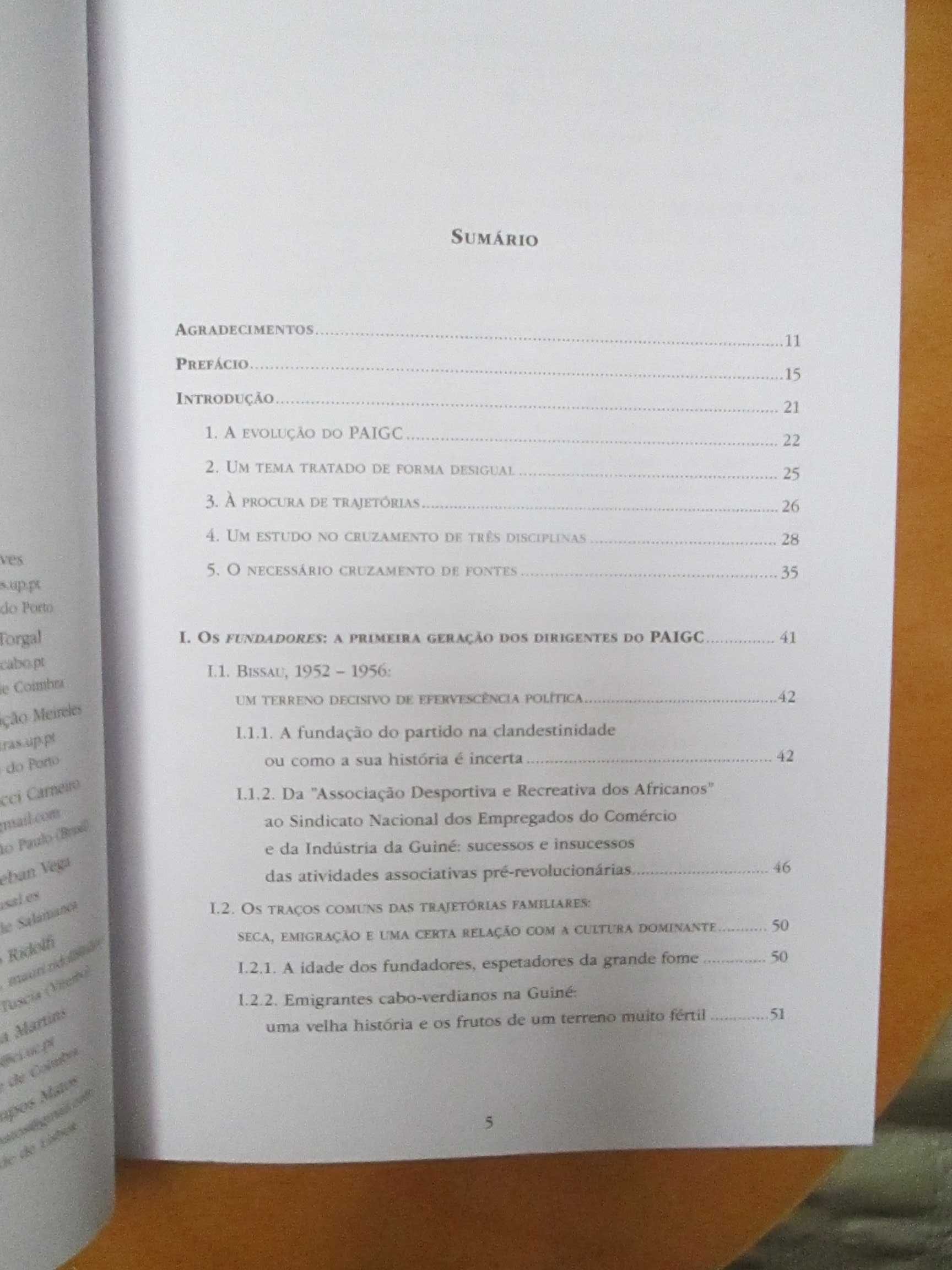 Os dirigentes do PAIGC, da fundação à rutura 1956 – 1980