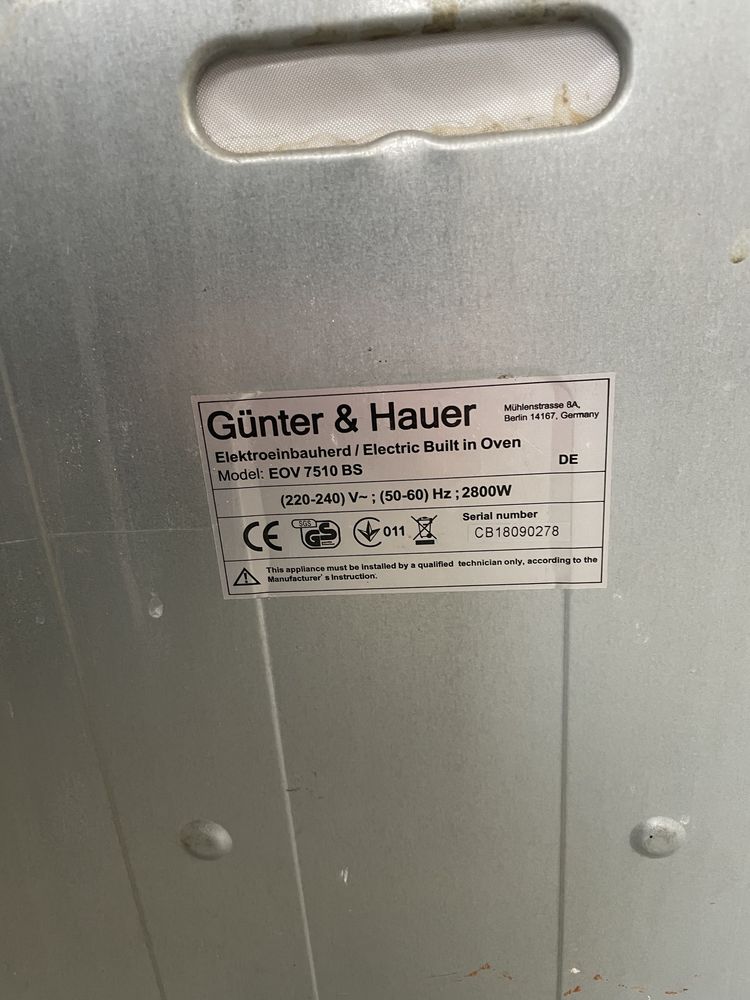 Продам Електрична духова шафа Günter & Hauer EOV 7510 BS (BLACK STEEL)