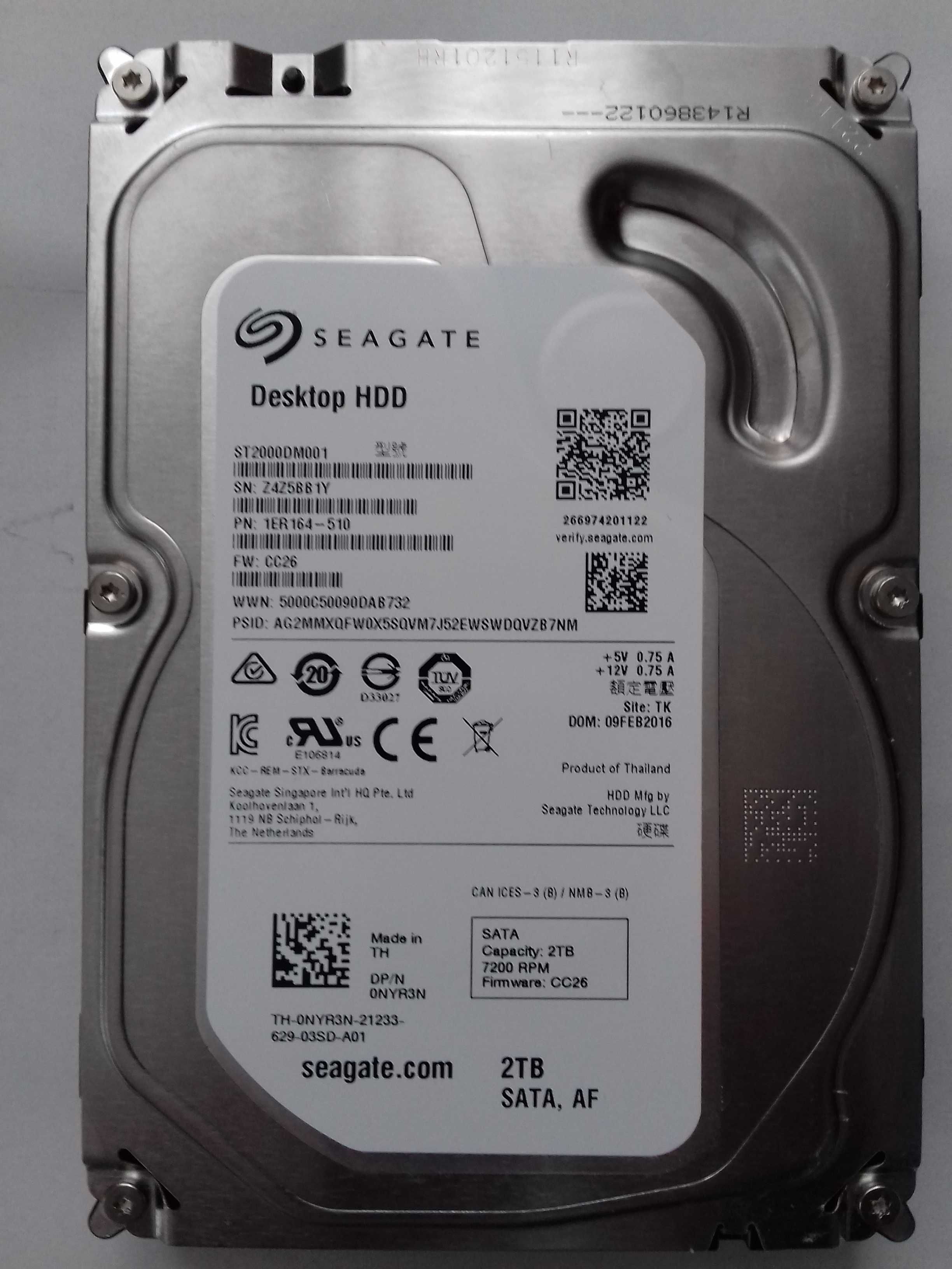 Dysk 2TB Seagate ST2000DM001 SATA III JAK NOWY