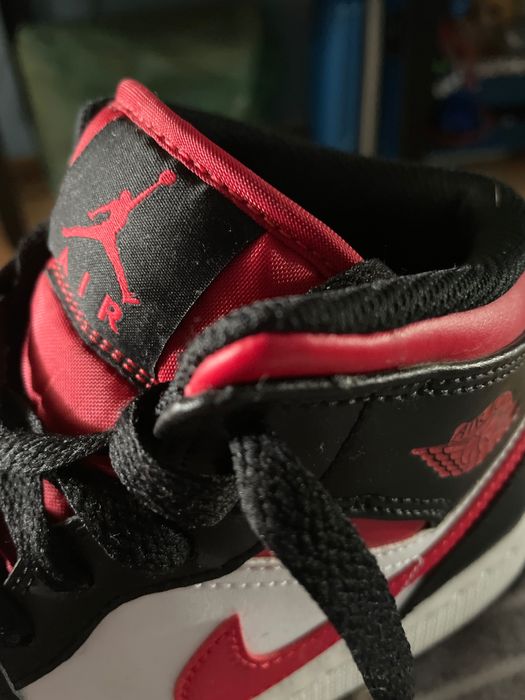 Sapatilhas bota Nike Jordan vermelhas Pretas e Brancas tamanho 38.50