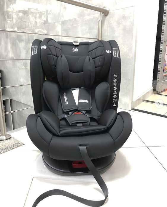 El Camino Everest Black дитяче крісло поворот 360° з Ізофікс