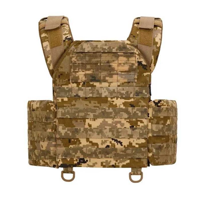 Плитоноска Warmor gen.3 Pro Піксель ММ14 + 3 підсумки для магазинів AK