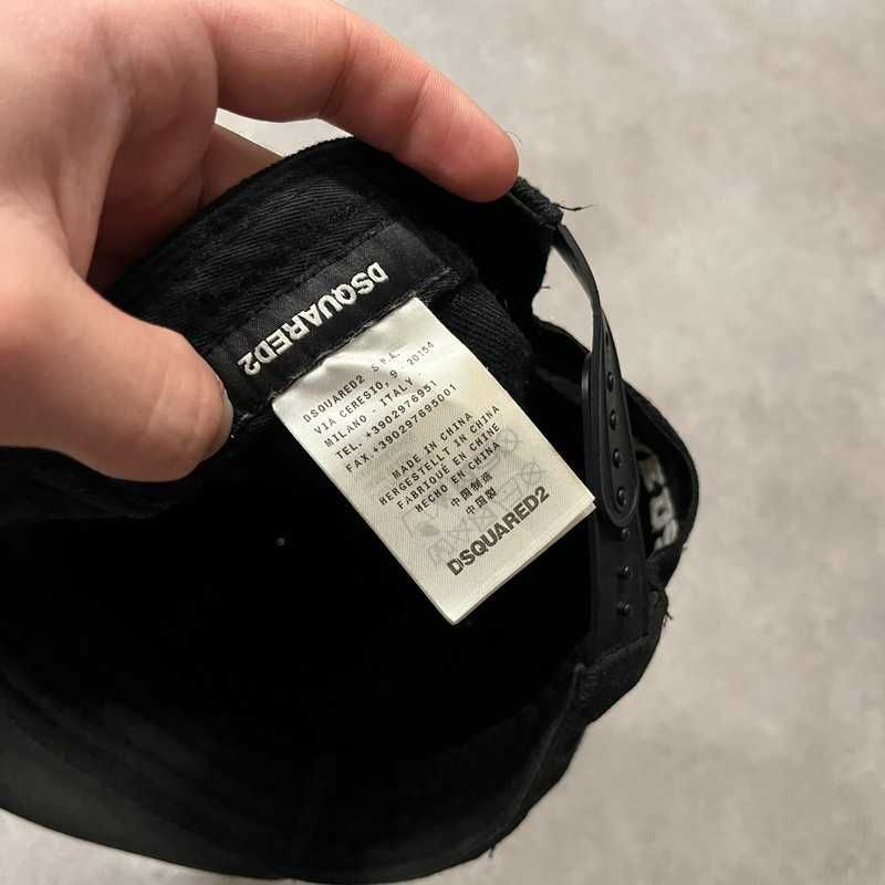 Czapka Z Daszkiem Dsquared2 Cap Haft Rap Hip Hop Swag