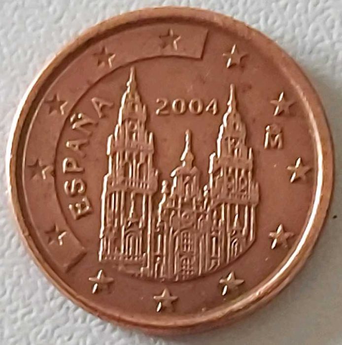 1 Cêntimo de 2004 de Espanha, Santiago Compostela