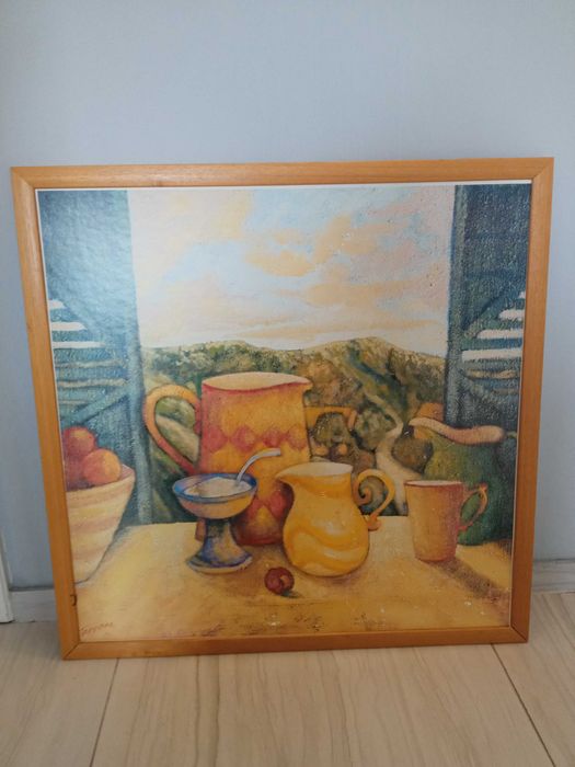 Martwa natura obraz dekoracja do kuchni 75x75