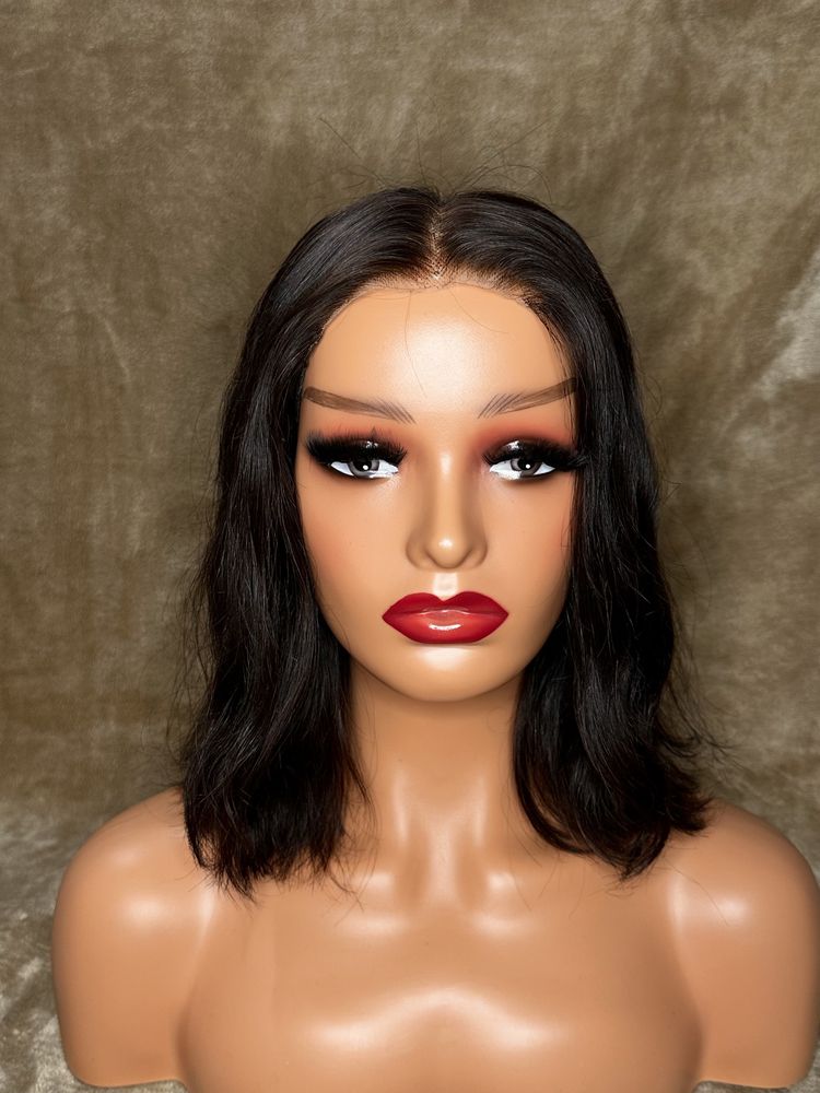 nowa naturalna peruka lace front 100% ludzki wlos na co dzien