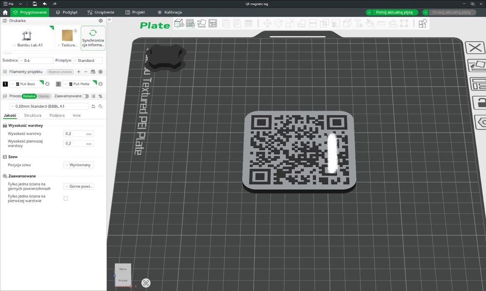 Personalizowany kod QR do WiFi z drukarki 3D SUPERCENA!!!