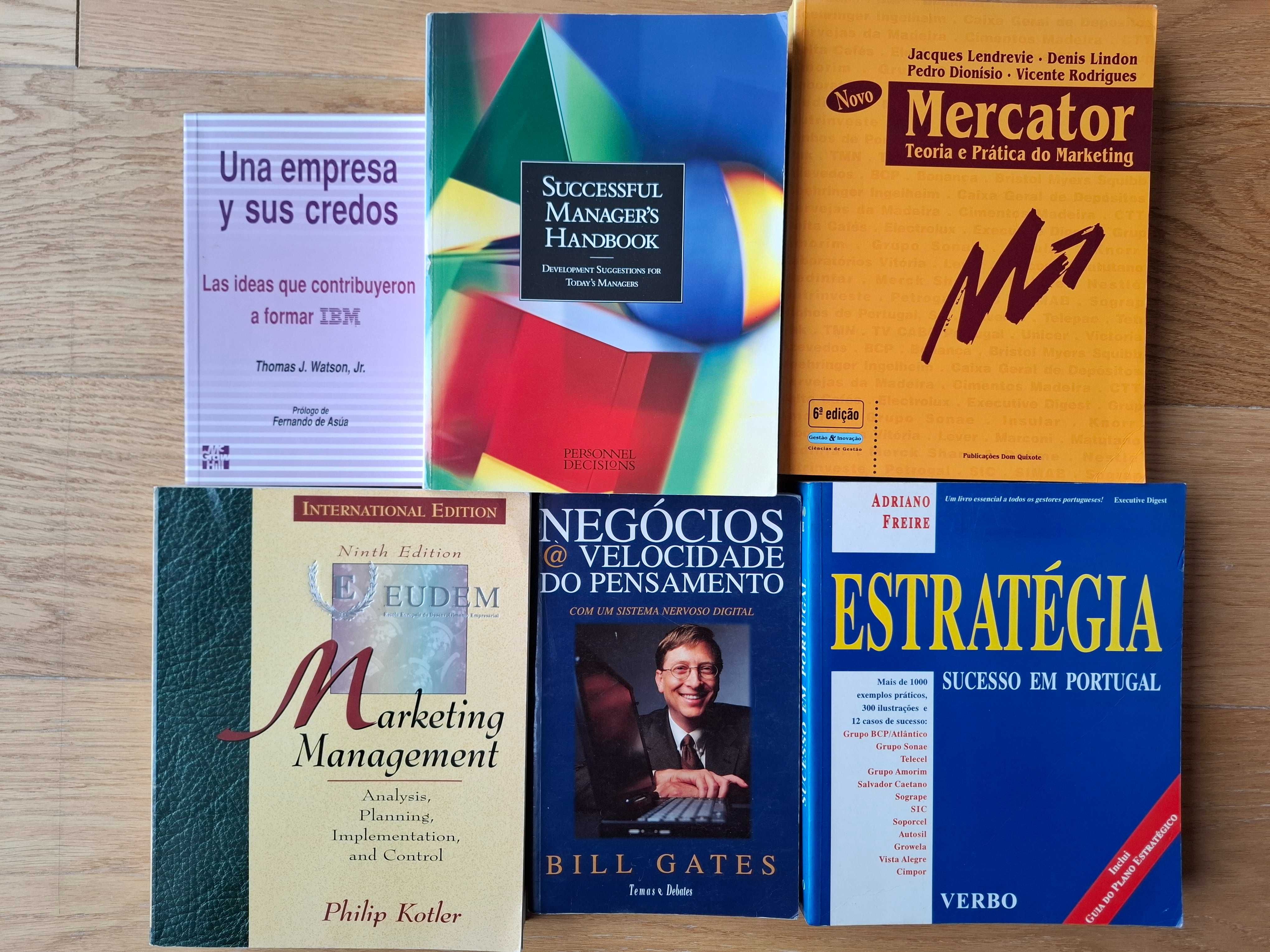 Lote 12 livros gestão/MBA em excelente estado