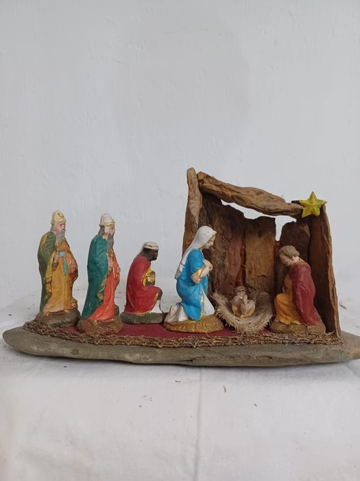 Presépio natal artesanal