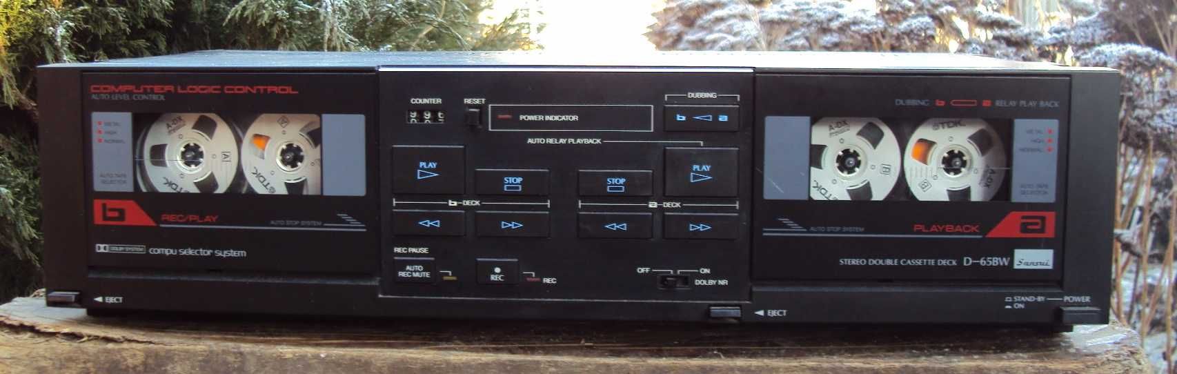 SANSUI D-65BW рабочая кассетная дека/ не SANYO/vintage