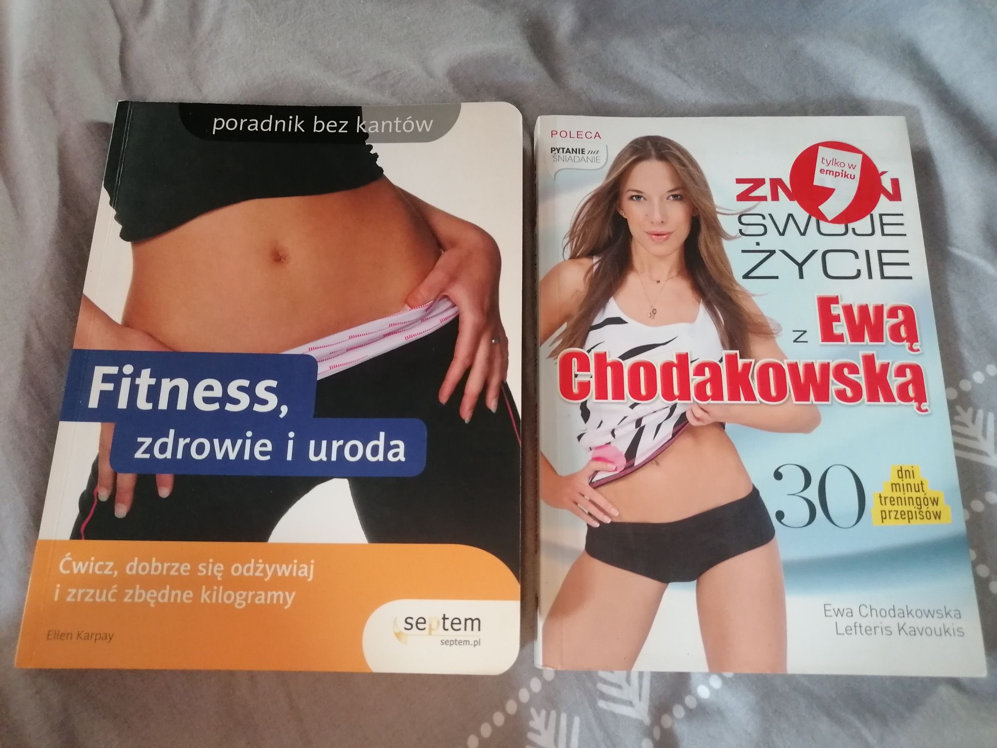 2 książki: Ewa Chodakowska Zmień swoje życie + Fitness Zdrowie i uroda