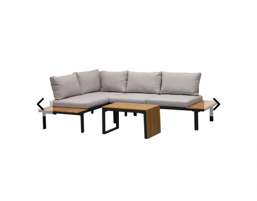 Nowy ogrodowy zestaw modułowy 2 sofy plus stolik